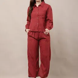 Moda Rapido Shirt Collar Shirt With Trousers Co-Ords-picture-26