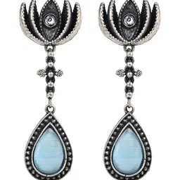 PATOLA BY VJ Floral Drop Earrings image 2