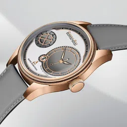 DOUBLERUN Men Dial & Leather Bracelet Style Straps Analogue Chronograph Watch H05N14035 image 3