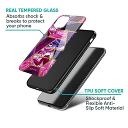 QRIOH Electroplated Abstract Printed Samsung Galaxy M35 5G Silicone Back Case image 3