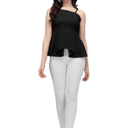 GADHESARIYA Off-Shoulder Boxy Top image 5