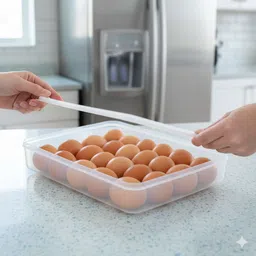 24 Grid Egg Box Fresh Keeper Plastic Organizer Closet Divider-image-15