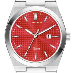 WATCHSTAR Men Dial & Stainless Steel Straps Analogue Watch Red RoyalWC image 2