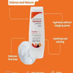 HEALTH SUTRA Ceramide Sunscreen - 50 ml & Deep Cleansing Face Wash - 100 ml image 3