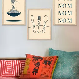 Kotart Brown & Black 3 Pieces Typography Wooden Wall Arts-picture-14