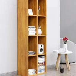 HEXA RED Beige Wooden Book Shelf image 4