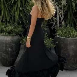 Aurevie Crepe Fit & Flare Maxi Dress image 4