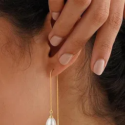 EL REGALO Pearls Beaded Spherical Shaped Drop Earrings image 4