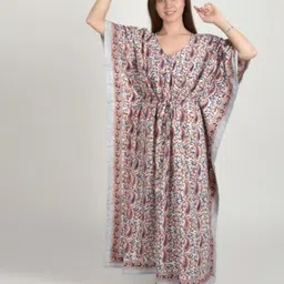 Fabric Venue Women Print Flared Sleeve Kaftan Maxi Dress image 5