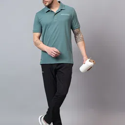 DIDA Men Solid Regular Fit Mid-Rise Dry Fit Track Pants image 3