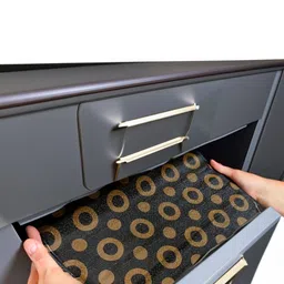 Mopak Decor Black Set of 1 Regular Shelf Liner Organisers image 4