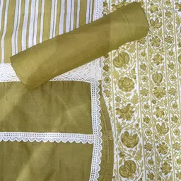 QAIYNAT Printed Pure Cotton Unstitched Dress Material image 4