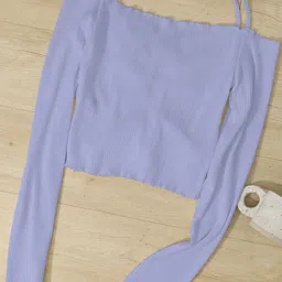 CORSICA Off-Shoulder Cold-Shoulder Tank Crop Top image 4
