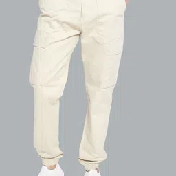 THE BEETEL HOUSE Men Cotton Relaxed Straight Leg Cargos Trousers-image-20