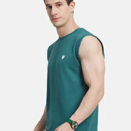 Octave Men Self Design Round Neck Cotton T-shirt image 5