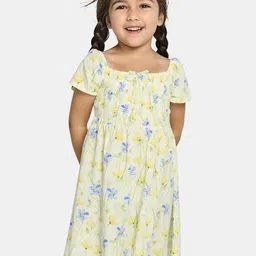 THE CHILDREN'S PLACE Floral Print Smocked Dress with Bow Detail-picture-20
