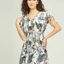 IZEL Women Floral Printed Fit & Flare Dress-picture-25