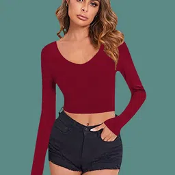 Dream Beauty Fashion Women Fitted Crop Top-picture-21