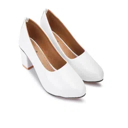 SKOLL Women Block Heel Pointed Toe Pumps-picture-26