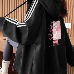 JC Mode Women Striped Sporty Jacket image 2