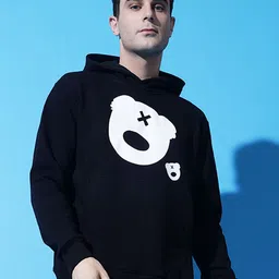 GRIFFEL Men Printed Hooded Sweatshirt-image-25