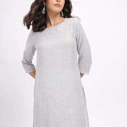 Anouk Rustic Striped Straight Kurta-picture-22