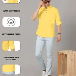 ZELINCO Men Thread Work Kurta image 5