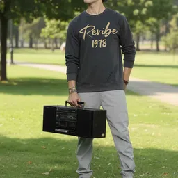 Moda Rapido Men Alphanumeric Printed Sweatshirt image 4