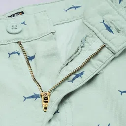 the indian garage co. Printed Men Green Chino Shorts image 4