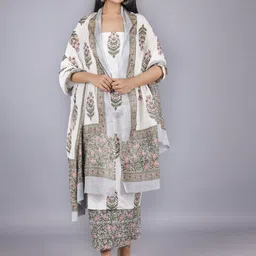kwatchi KwatchiFloral Printed Pure Cotton Unstitched Dress Material-picture-28