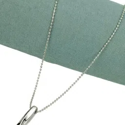 SK Enterprisess Silver-Plated Geometric Pendants with Chains image 5