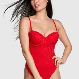 Victoria's Secret PINK Self-Designed Shoulder Straps Nova Eyelet One-Piece Bodysuit-picture-32
