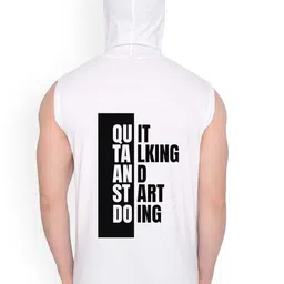 Fashnobic Quit Talking Printed Gym Vest FB-106_W_Back_pt-179 image 2