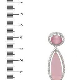 TRINK Rhodium-Plated American Diamond Studded Jewellery Set image 2