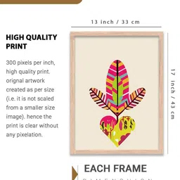walllane Modern Wall Art With Frame Home Decor Wall Painting For Living Room Office Bedroom image 4