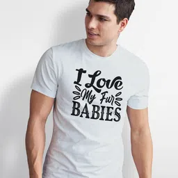 Seekbuylove Men Bio Finish Typography Printed Round Neck Cotton T-shirt image 4