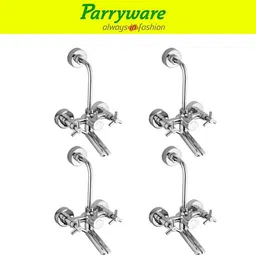 parryware Trio Wall Mixer 2 in 1 with Overhead Shower Provision set of 4 pic 270 Wall Mixer Faucet image 1