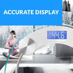 ACU-CHECK 180kg Lcd Display Round Glass Digital Bathroom Body Weighing Scale PersonalScale Weighing Scale image 5