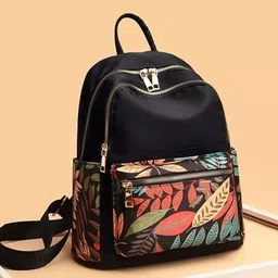 JAISOM Women Floral Printed Up to 23 Litres Backpack image 4