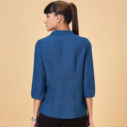 annabelle by pantaloons Women Regular Fit Solid Formal Shirt image 4