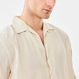 Snitch Men Boxy Semi Sheer Casual Shirt image 5