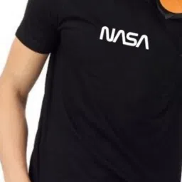 PULP Men Nasa Typography Printed Round Neck Cotton T-shirt image 2