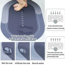 aldgate Rubber Bathroom Mat image 2