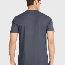 FUAARK Men Anti Odour Typography Printed Round Neck Slim Fit T-shirt image 2