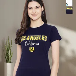 Tromko Women Pack of 3 Typography Printed Round Neck Cotton T-shirts-picture-26