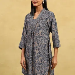 Rangriti Ethnic Motifs Printed V-Neck Kurti image 5
