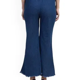 NEUNK Women Comfort Wide Leg Mid-Rise Stretchable Jeans image 4