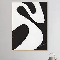nestroots White & Black Abstract Printed Canvas Wall Art-picture-10