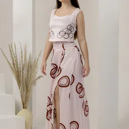 First Resort by Ramola Bachchan Printed Maxi Skirt image 5