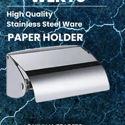 wektu Premium Stainless Steel Paper Holder/Napkin Holder/Toilet Paper Holder/1PC/009 Stainless Steel Toilet Paper Holder-picture-16